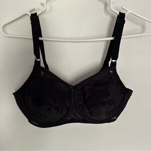 Bali Black Full Coverage Bra with Underwire Support